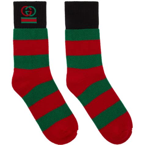 gucci socks red and white